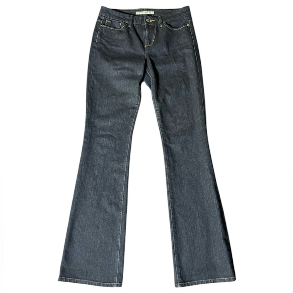 JOE’S Jeans Muse Mid Rise Flare Denim Mulholland Wash Dark Blue Size 27